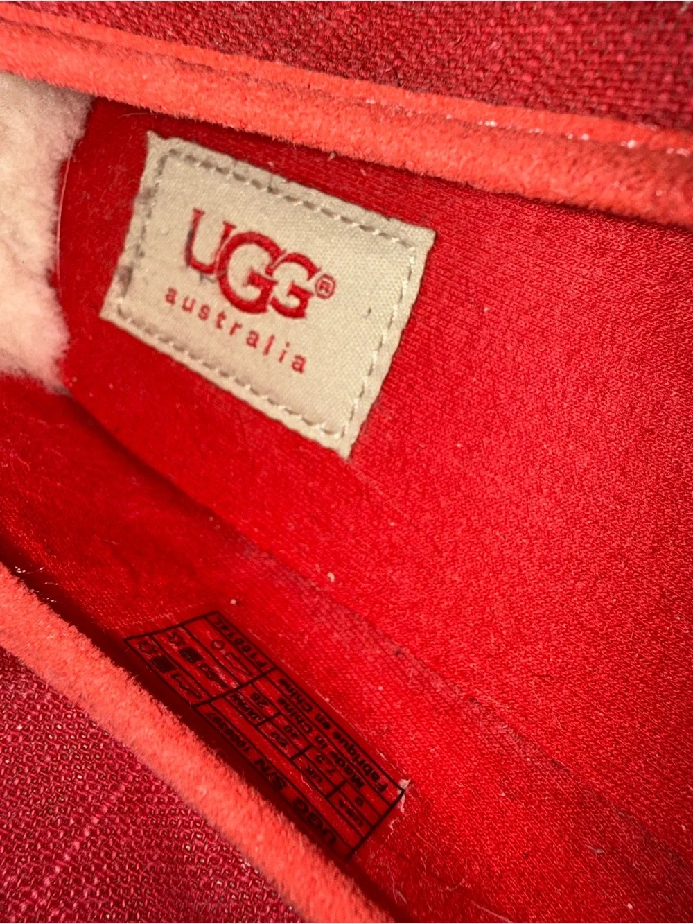 UGG Australia Coral Canvas Ballet Flats Espadrille Slip On Shoes Size 9 Coastal